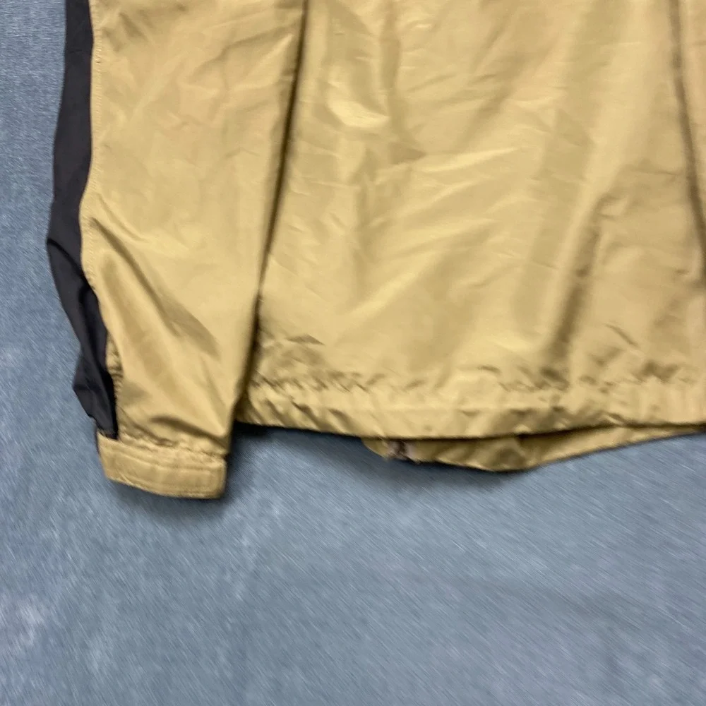 Nike Windbreaker Jacket Mens Medium Beige Athletic Sport Lightweight Full Zip